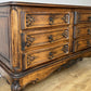 Chest of Drawers Vintage French Louis Oak 6 Drawers Carved Cabinet LOT 6263