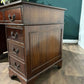 Vintage Mahogany Pedestal Desk9