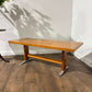 Mid Century Teak Coffee Table with Chrome Effect Legs