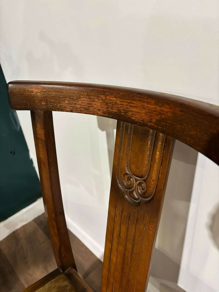 Vintage Honey Oak Dining Chairsn