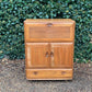Mid Century Ercol 469 Elm Bureau Drinks Cocktail Cabinet