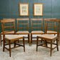 6 Edwardian Mahogany Dining Chairs with Drop in Seats