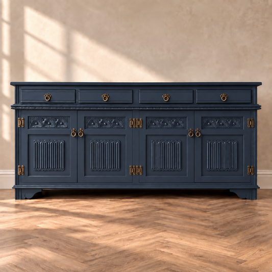 Old Charm 'Hague Blue' Oak Sideboard