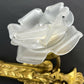 Pair of Wall Lights Vintage French Ornate Double Arm Glass Sconces LOT 6477