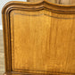 Bed Vintage French Louis XVI Oak Double Bed Frame Carved Headboard LOT 6373