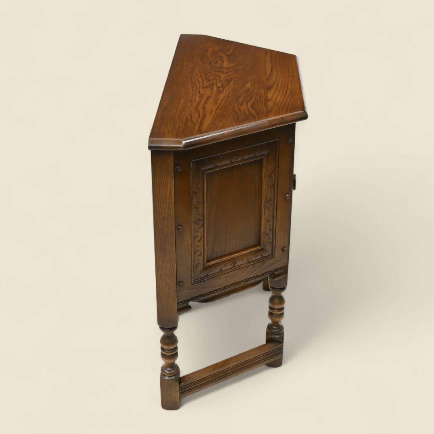 Old Charm Canted Table/Cupboard Light Oak Finish #1434 FREE UK Delivery*. SBR10389/2804E