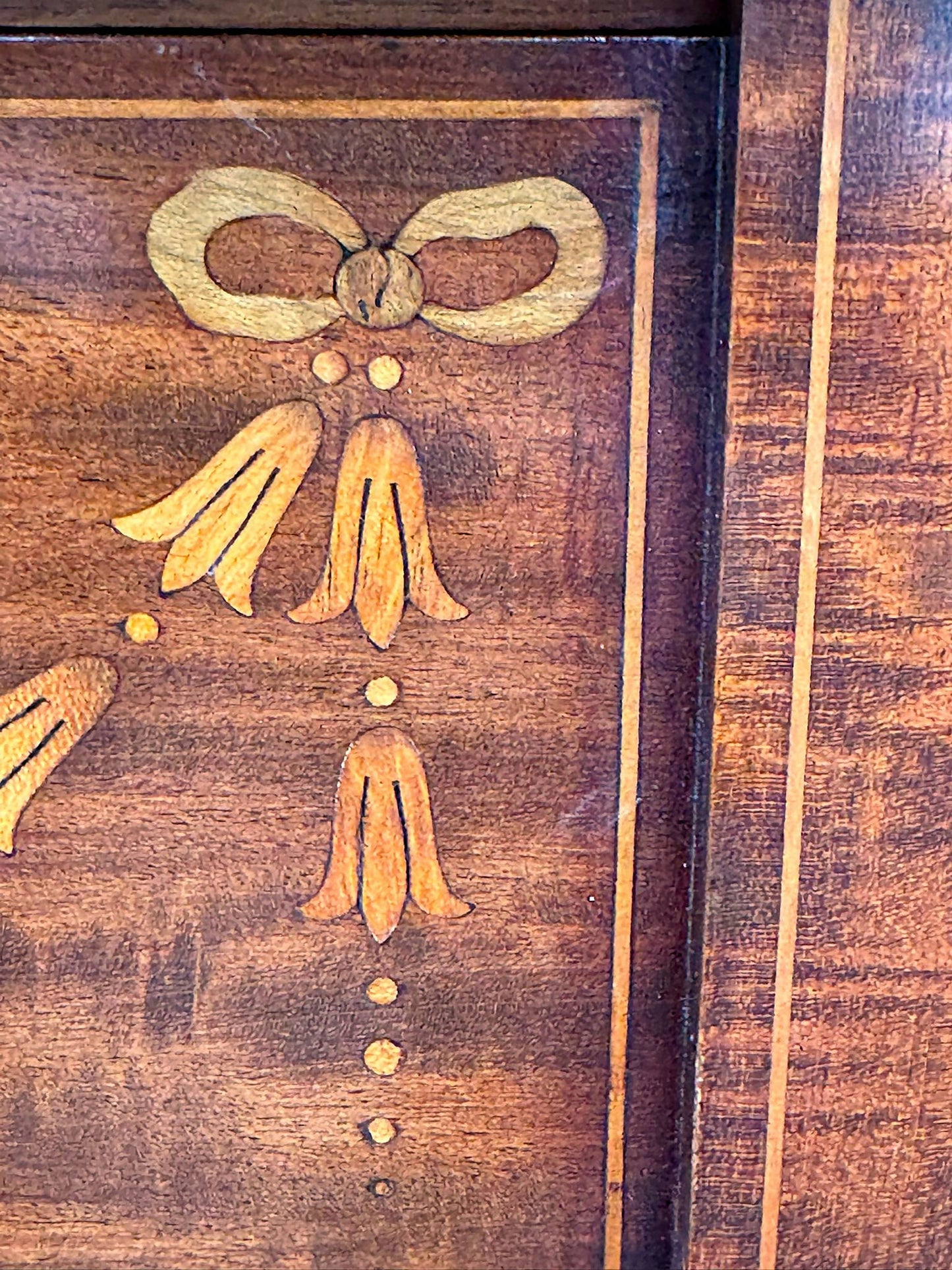 Edwardian Inlaid Mahogany Sheraton Style Sideboard