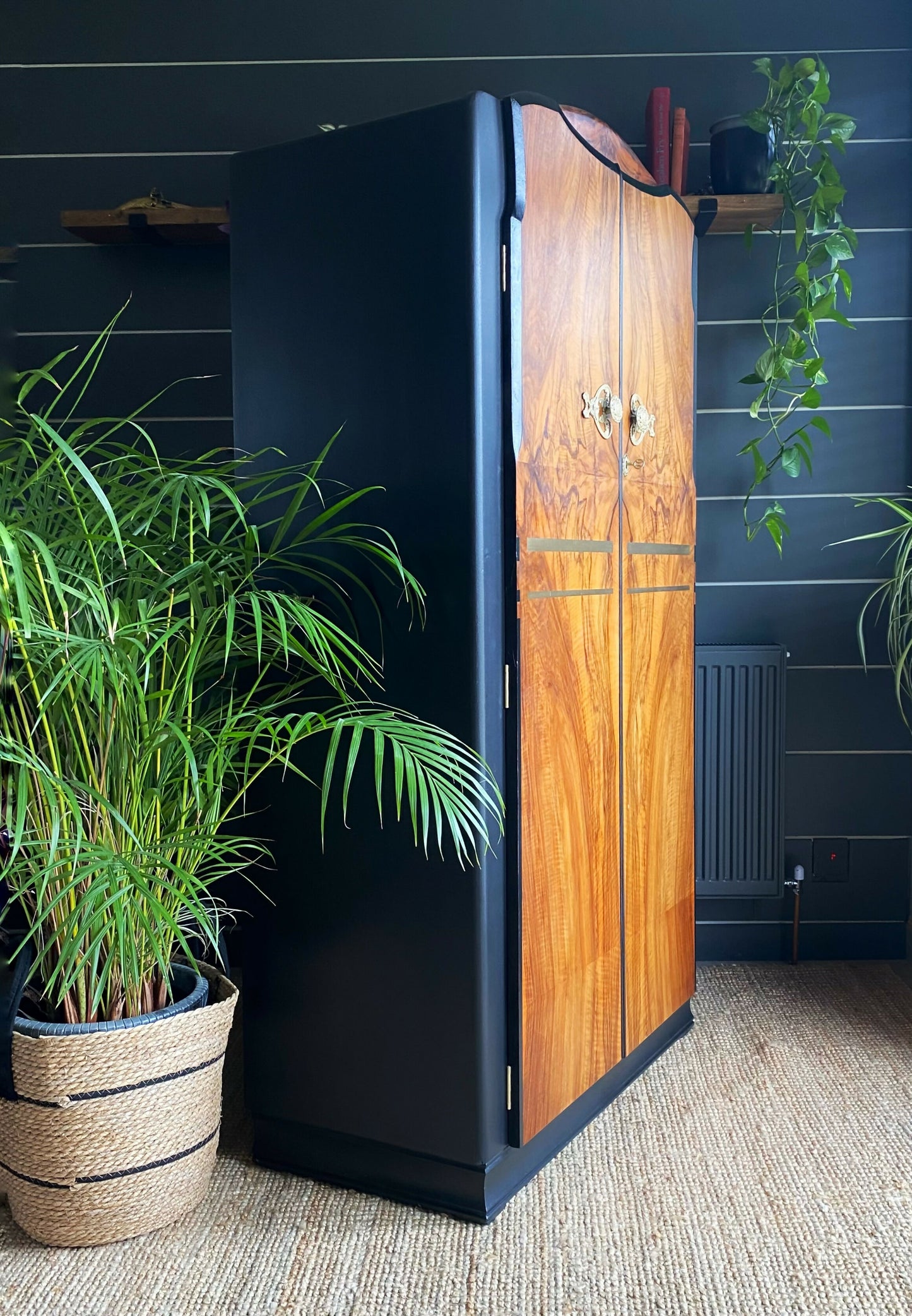 Wardrobe, Armoire, Coat Cupboard, Hall Robe, Hallway Storage, 1960s Mid Century.