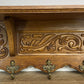 Coat Rack Vintage French Oak 6 Hooks Wall Shelf Carved Coat Hanger LOT 6551