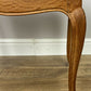 Footstool Vintage French Louis Style Oak Table Rush Seat Carved Stool LOT 6213