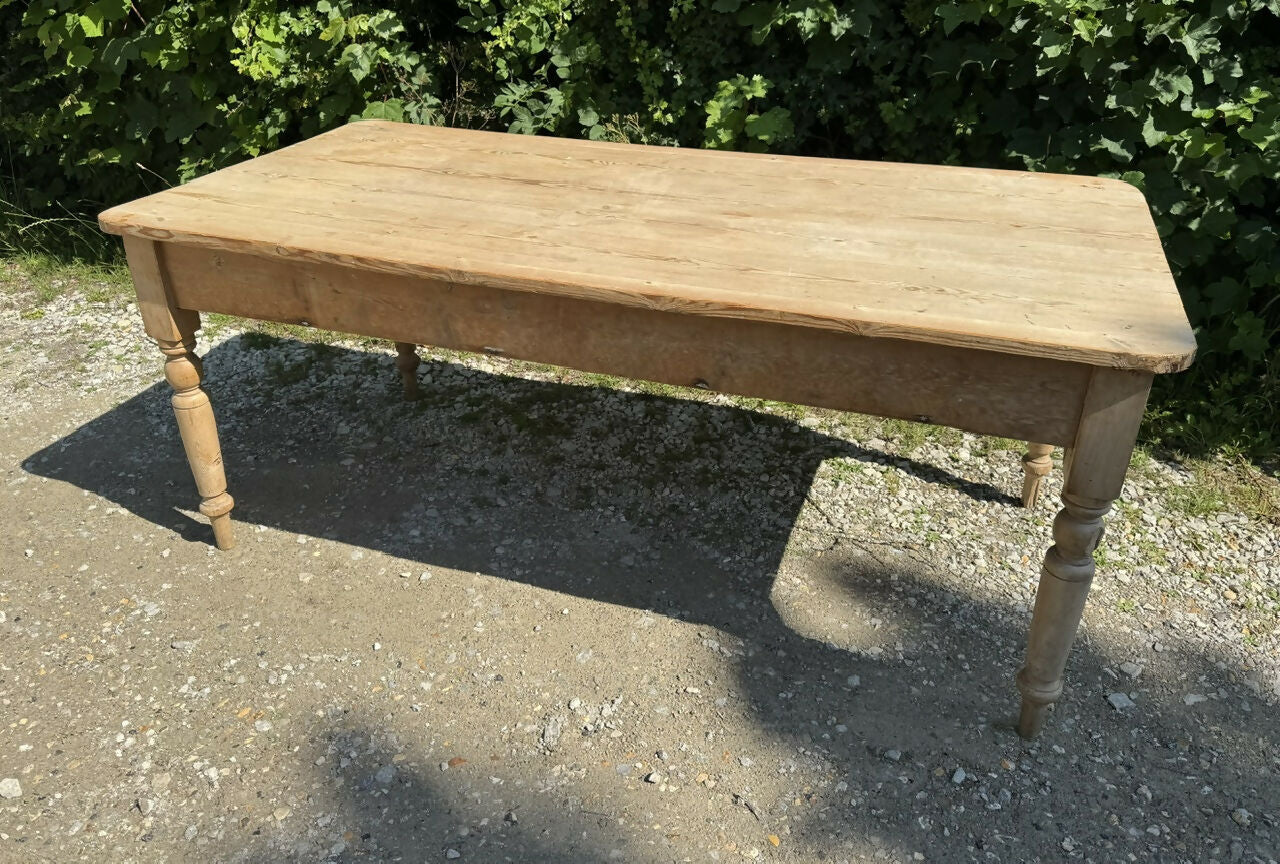 Antique 8 Seater Pine Dining Table
