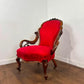 Victorian Mahogany Show Frame Easy Armchair