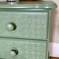 Textured Bedside Table - Green