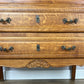 Secretaire Writing Desk Vintage French Louis Oak Rare Bureaux Cabinet LOT 6319