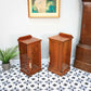 Two Bedside Cabinets Mahogany Late Victorian Early Edwardian