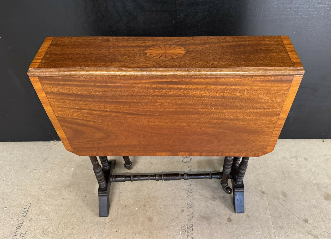 Inlaid Edwardian Sutherland Table