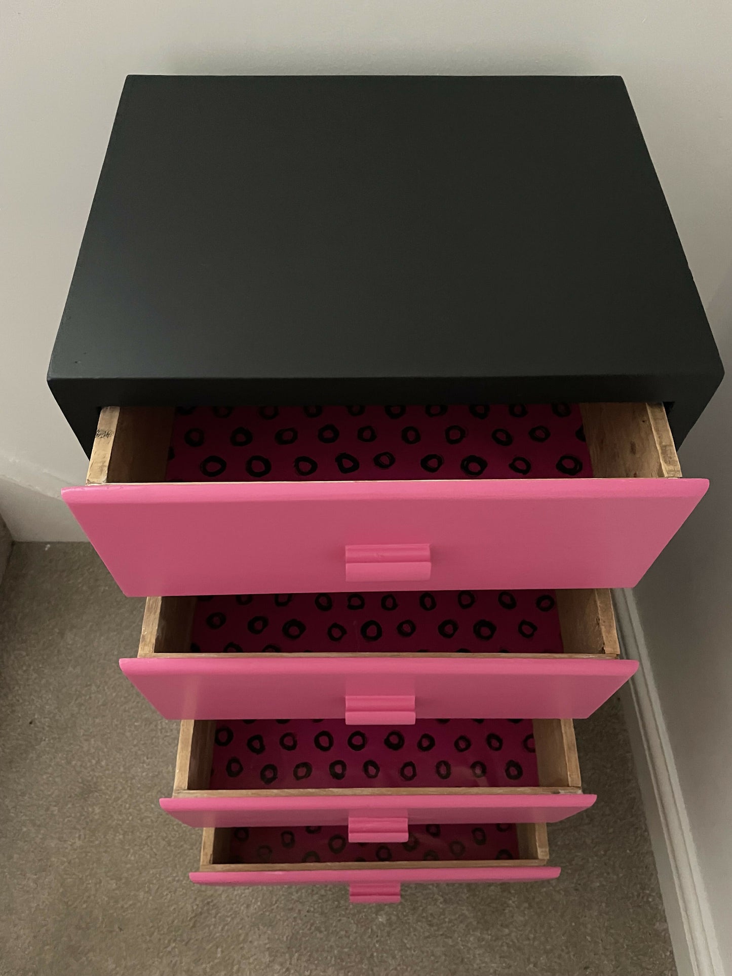 Bespoke Retro Set of small Drawers or Bedside Cabinet