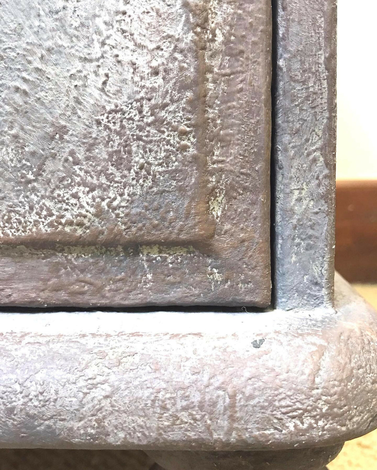 Industrial 'rusty metal' paint effect bedside cabinet by Paint Kitchen