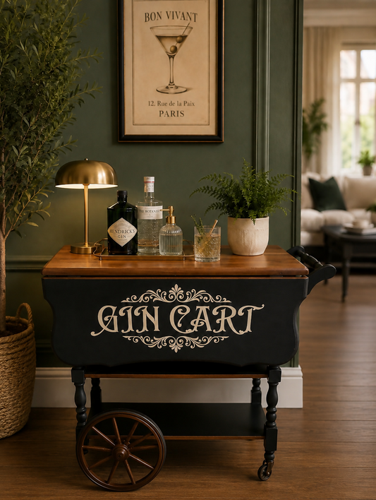 Vintage Gin Cart