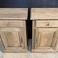 Quality Pair Oak Bedside Cupboards