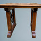Hardwood and Wrought Iron Coffee Table