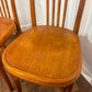 Set of Three Bentwood Spindle Back Dining Chairs