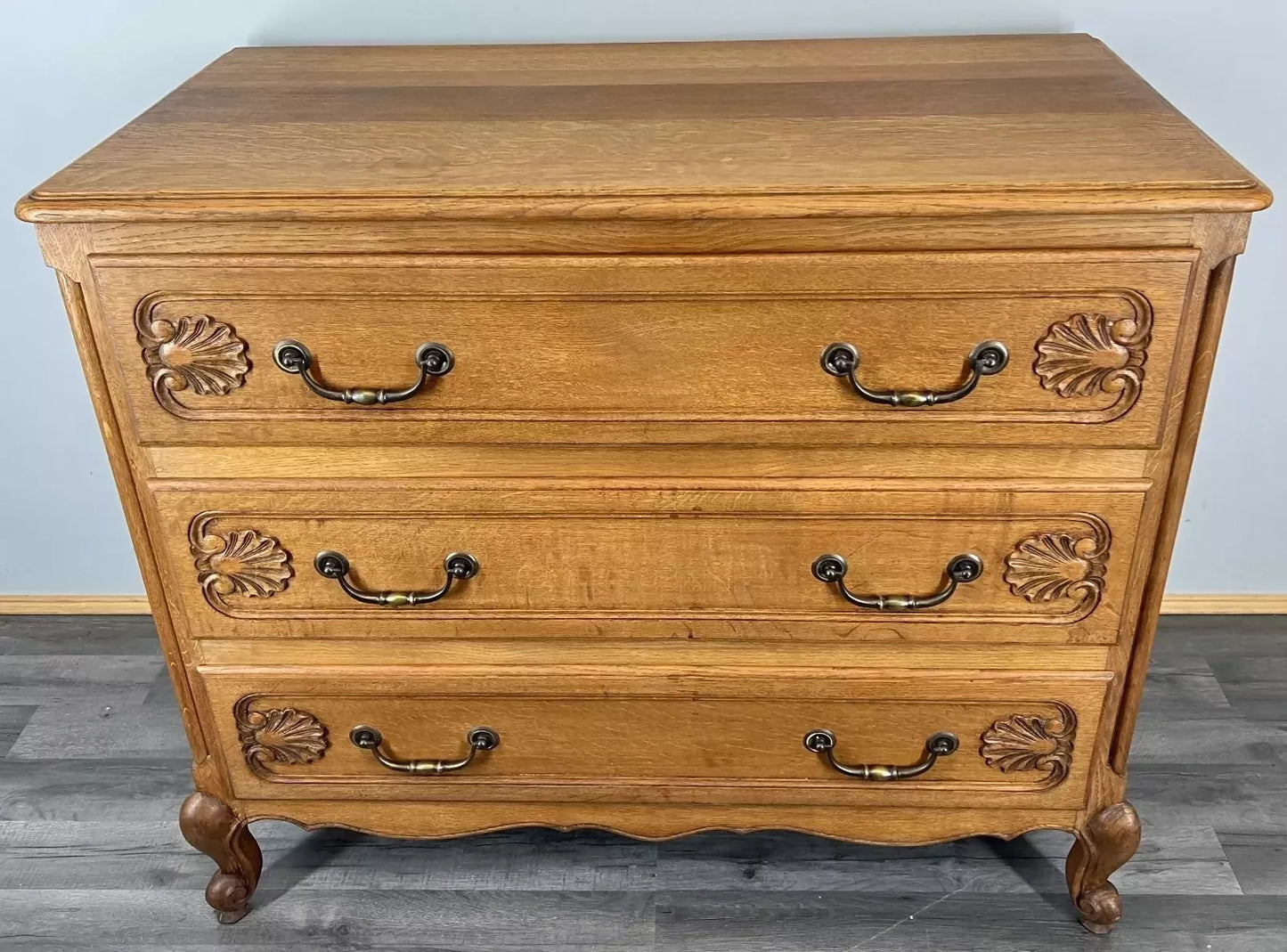 Chest of Drawers Cabinet Vintage French Louis XVI Style Oak Sideboard LOT 4348