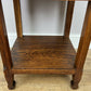 Bedside Table Antique French Style Marble Top Oak Cabinet Nightstand LOT 6244