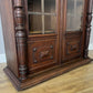 Bookcase Antique French Style Glazed Display Cabinet Oak Sideboard LOT 6545
