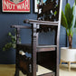 Italian Renaissance Revival Hall Oak Carved Antique Chair Carved Wainscot Throne Ecclesiastical