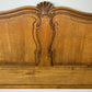 Bed Vintage French Louis XVI Oak Double Bed Frame Carved Headboard LOT 6373