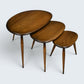 Ercol Pebble Nest Of Tables Ercol's 1970/80s Badge Golden Dawn Free UK Delivery