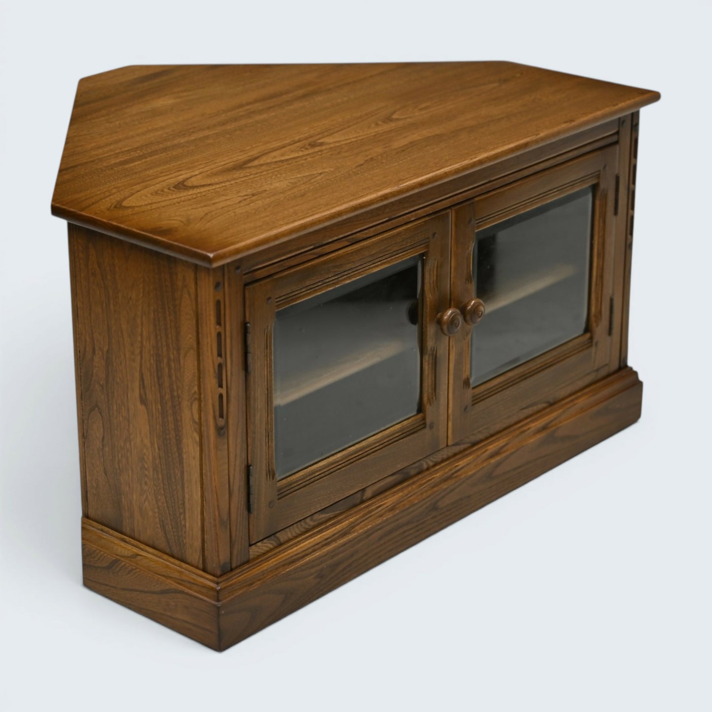 Ercol Corner TV Stand Video Cabinet Corner Flap Light Finish FREE UK Delivery*