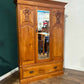 Edwardian Satinwood Double Wardrobez