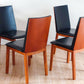 Per Hansbaek For Skovby Sm51 Danish Cherry Wood And Leather Dining Chairs