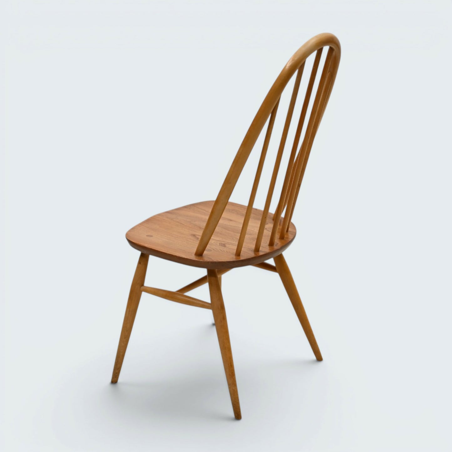 4 Ercol Dining Chairs Windsor Quaker Light Finish Vintage 1970s FREE UK Delivery