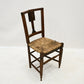 Set of 7 Georgian Dining Chairs With Rush Seats Back Carvings FREE UK Delivery. SBR10037/0502E