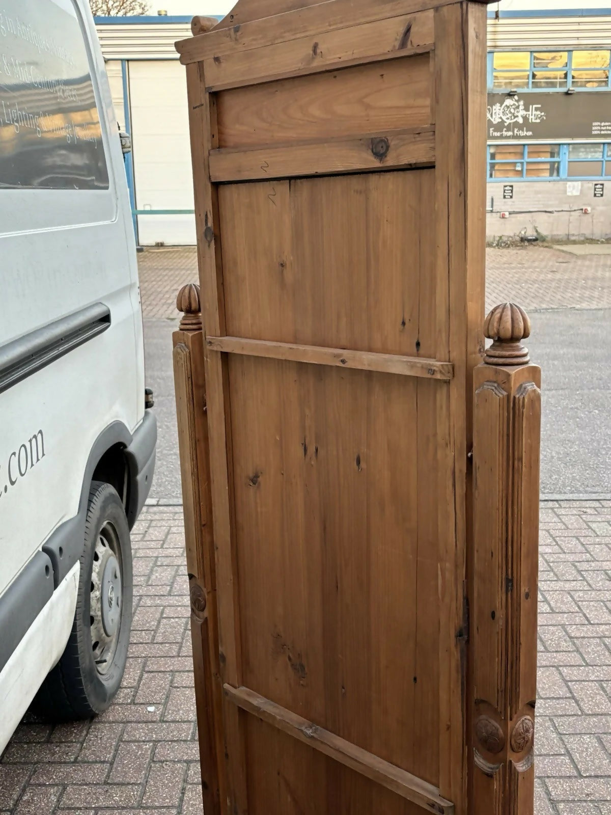 Vintage Pine Cheval Dressing Mirror