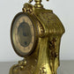 Clock Antique French Style Brass Ornate Mantel Clock with Key LOT 6473