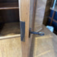 Satinwood Table Or Wall Small Vintage Display Cabinets. Lock & Key, Bevelled Glass
