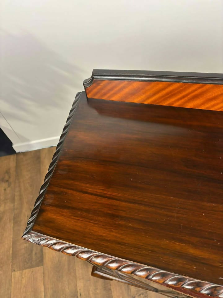 Vintage 1920s Bow Front Glazed Display Cabinet