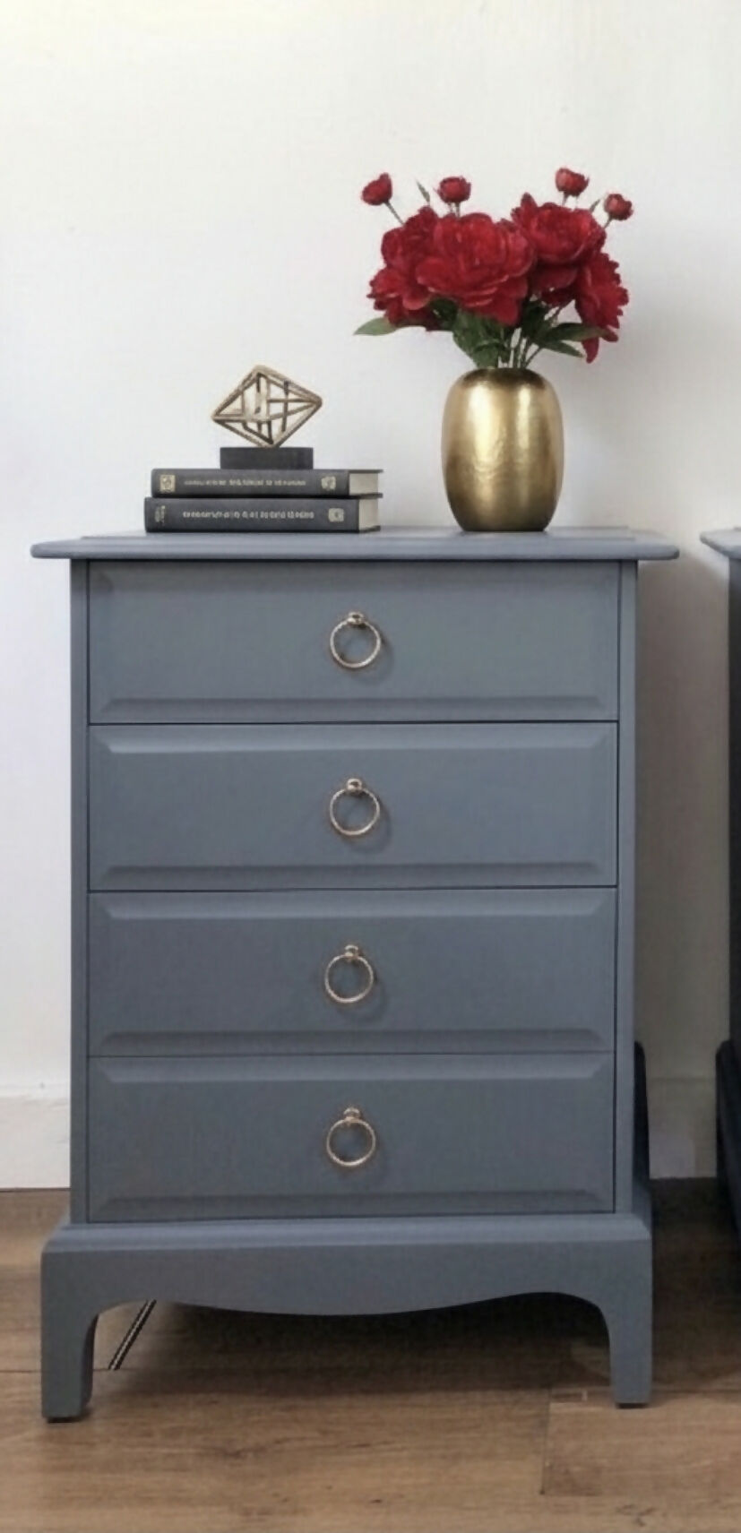 Stag minstrel grey bedside cabinets