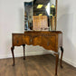 Vintage Walnut Veneered Triptych Mirror Dressing Table