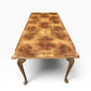 Burr Walnut Queen Anne style dining table