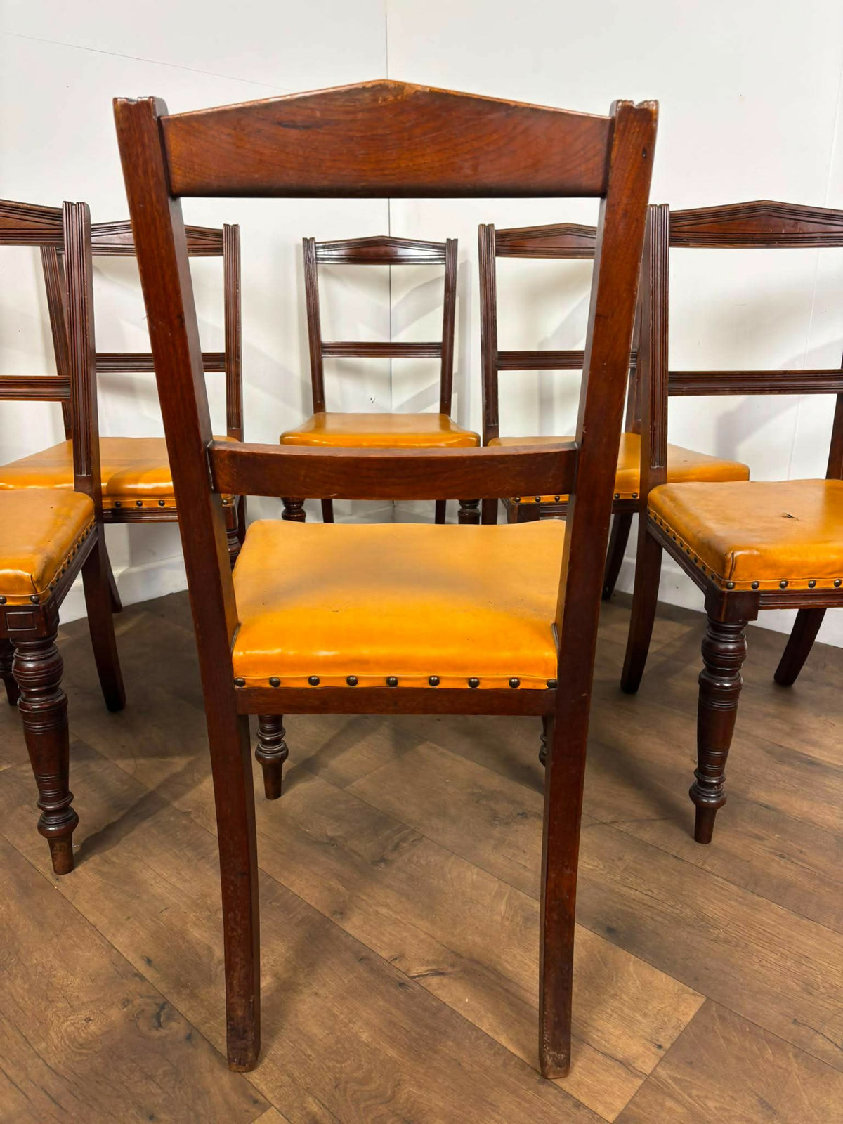 Set Of Six Edwardian Mahogany Dining Chairs