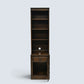 Narrow Ercol Bookcase Wall Unit With Shelves & Cupboard Dark FREE UK Delivery*