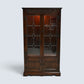 Old Charm Display Cabinet 3 Glass Shelves Tudor Brown #2155 FREE UK Delivery*