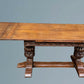 Large Oak Draw Leaf Dining Table