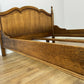 Bed Vintage French Style Oak King Size Bed Frame Carved Headboard LOT 6377