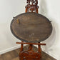 Vintage Mahogany Oval Wall Mirror